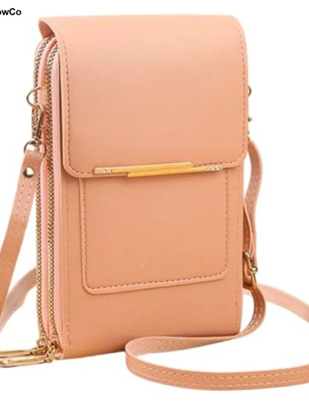 Women's Touch Screen Messenger Bag Crossbody Clear Window Phone Purse Faux